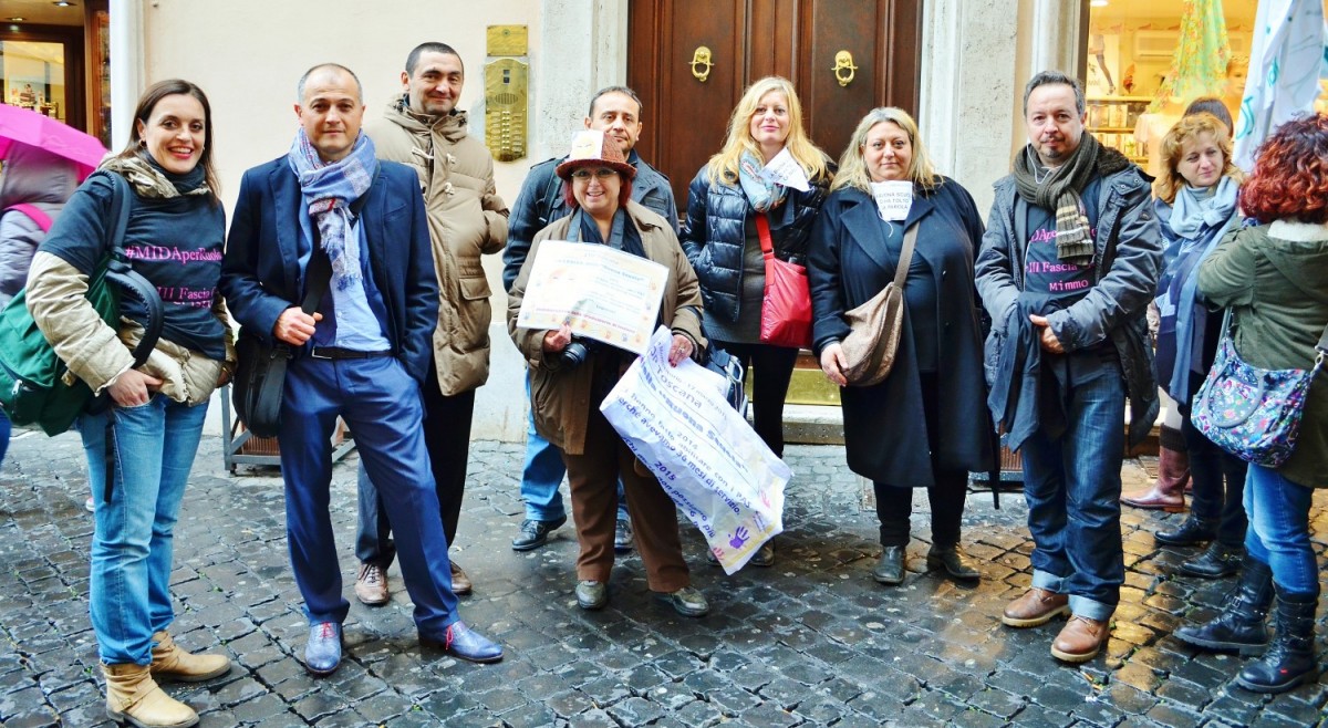 Sit-in Piazza Montecitorio 17 marzo 2015